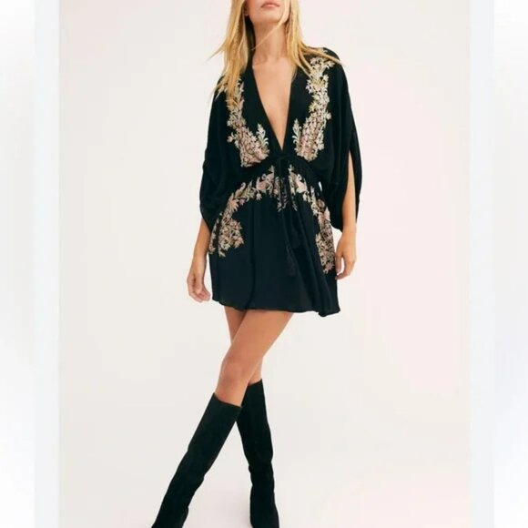 Free People Pretty Pineapple Dress.  SZ M - Picture 1 of 6
